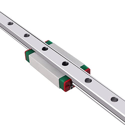 MGN12H 400mm Linear Rail Guide Mini Linear Sliding Guideway with Linear Bearing Sliding Block for for DIY CNC Routers Lathes Mills Automated Machines - size: 400mm, style: MGN12H