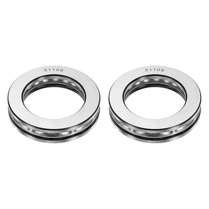 uxcell 2Pcs Thrust Ball Bearings, 40mm Bore 60mm OD 13mm Thick 51108 ABEC5 - size: 51108 40mm x 60mm x 13mm