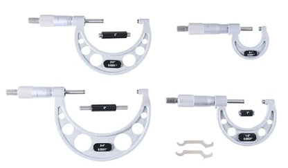 Accusize Outside Micrometer Set 0-4 in x 0.0001 in 4 Pc Set - size: 0-4" 4 ps/set