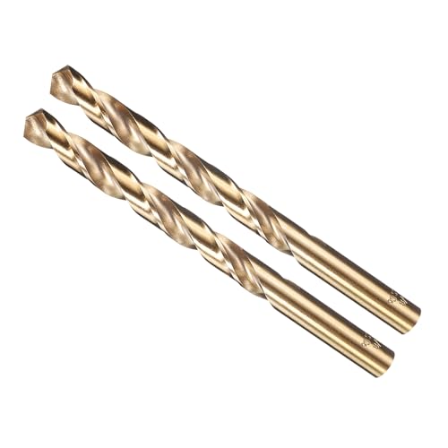 METALLIXITY Drill Bit (3/8") M35 5% Cobalt High-Speed Steel 135° 2Pcs - size: 3/8 in