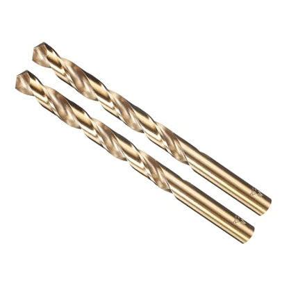 METALLIXITY Drill Bit (3/8") M35 5% Cobalt High-Speed Steel 135° 2Pcs - size: 3/8 in