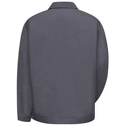 Red Kap Men's Slash Pocket Jacket - color: Charcoal, size: Small