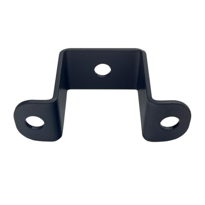 4 PCS 1.5x1.5" Square Tube Strap Clamps, 1.5 inch pipe strap, metal u clamp bracket for mounting,Powder Coated Black - size: 1.5x1.5"