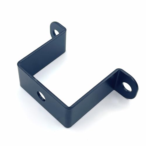 4 PCS 2x2" Square Tube Strap Clamps, 2 inch pipe strap, metal u clamp bracket for mounting,Powder Coated Black (Pack of 4) - size: 2x2" (Pack of 4)