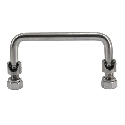 (2 Pieces) 180mm Foldable Pull Handle Cabinet Knob 304 Stainless Steel Industrial U-Shaped Handle for Distribution Box,Tool Box - color: 180mm