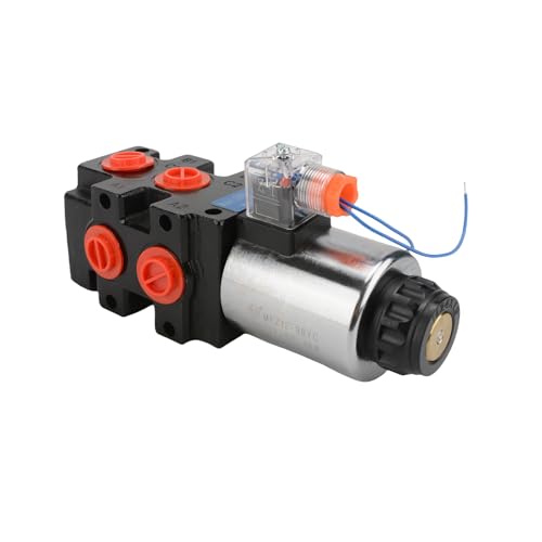 Hydraulic Solenoid Diverter Valve, 18 GPM DC 12V SAE Ports Hydraulic Solenoid Selector, MAX Pressure 200 Bar - style: 18GPM DC 12V