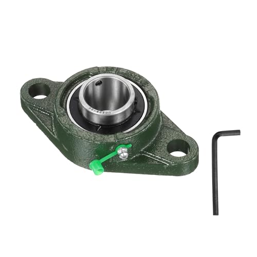 uxcell UCFL206-20 Pillow Block Bearings, 1-1/4 in Bore Chrome Steel, ABEC3 - size: UCFL206-20 (Bore 1-1/4")