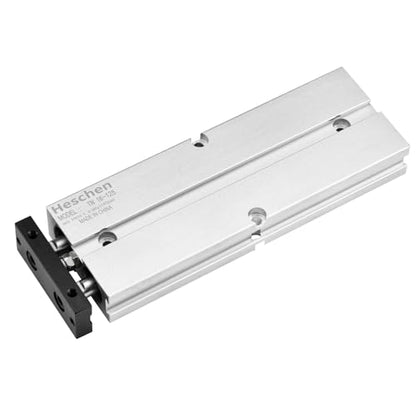 Heschen Pneumatic Air Cylinder, TN16-125(TDA16-125), Bore 16mm, Stroke 125mm, Double-Rod Double-Acting Aluminum Pneumatic Air Cylinder, with Magnet, Silver