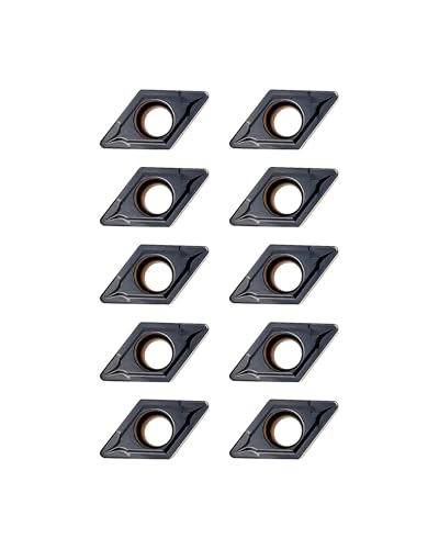 10Pcs DCMT11T308 DCMT32.52 Carbide Turning Inserts - size: DCMT 32.52 DCMT11T308 10pcs