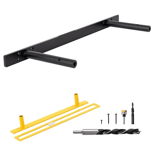 Floating Shelf Brackets, 22 inch Premium Kit, Matte Black, Alloy Steel, Wall Mount - size: 22 inch （outfit premium kit）