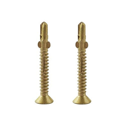 #10 x 1-5/8" Reamer Tek Torx/Star Head Self-Drilling Wood to Metal Screws - size: #10x1-5/8"
