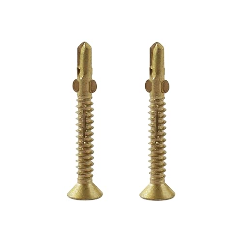 #10 x 1-5/8" Reamer Tek Torx/Star Head Self-Drilling Wood to Metal Screws - size: #10x1-5/8"