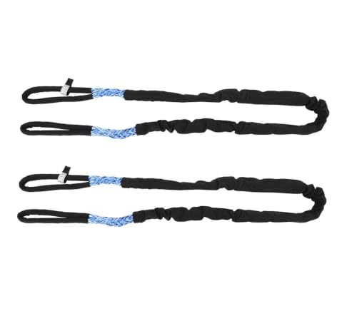 2 Pack 5/8" x 8' Blue Eye & Eye Synthetic Super Sling w/Protective Cordura Sleeve (Vertical 9450/ Choker 8030/ Basket 18,900 lbs WLL) Auto Hauling, Towing, Rigging - color: Blue: 5/8", size: 8 FT (2-Pack)
