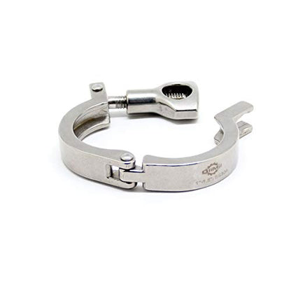 TC 1.5" Tri Clamp with Wing Nut Stainless Steel 304 Heavy Duty Sanitary Clover Clamp Single Pin with Silicone Gasket (5-pack) - size: 1.5 inch(5 pack)
