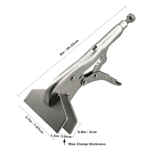 Locking Sheet Metal Clamp, 8 Inch, 2 Pack Welding Locking Plier, Original Locking Sheet Metal Tool