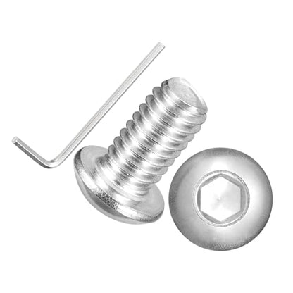 40pcs Button Head Socket Cap Screw-5/16-18x1/2 304 Stainless Steel - size: 5/16"-18x1/2"