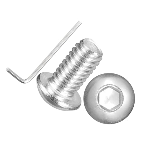 40pcs Button Head Socket Cap Screw-5/16-18x1/2 304 Stainless Steel - size: 5/16"-18x1/2"