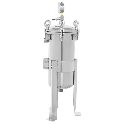 Stainless Steel Bag Filter Housing Solid-Liquid Separation Tool (1" NPT) - size: 1" NPT