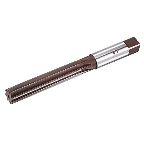 uxcell 3/4" Hand Reamer H8 Accuracy Alloy Tool Steel 8 Flutes Straight Shank Milling Cutter Tool - size: 3/4"