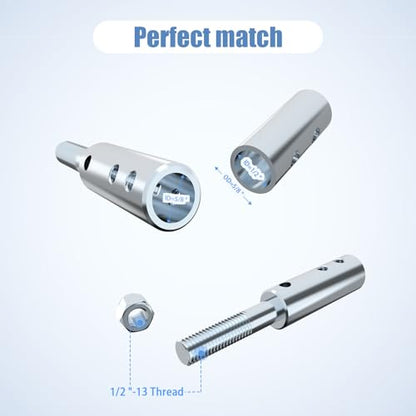 Neeki 5" Bench Grinder Motor Shaft Extension for Polishing,Short - style: Short（5“）