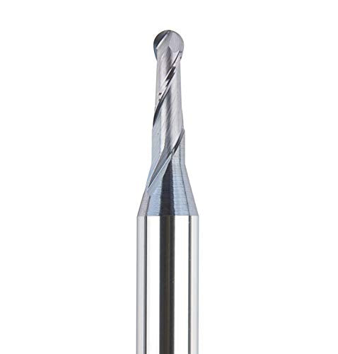 SpeTool 5Pc/Pack 1/16" Cutter Spiral End Mill 1/8" Shank for CNC Machine Milling Toos Router Bits - size: D1/16"