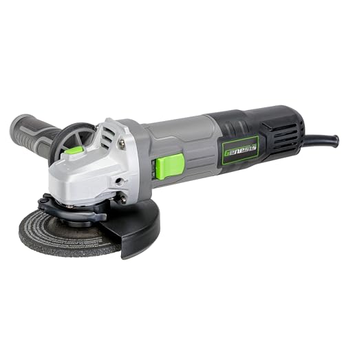 GENESIS GAG745 7 Amp 4-1/2 in. Angle Grinder, Corded Electric Grinder with 11,000 RPM, Tool-Less Wheel Guard, Spindle Lock, Lock-On Switch, Auxiliary Handle & Grinding Wheel GAG745 - size: 7 Amp 4-1/2 Angle Grinder