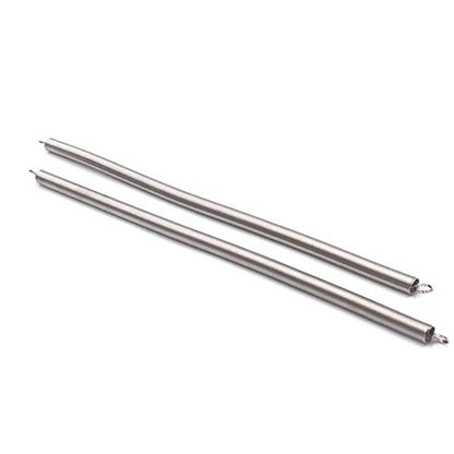2Pcs Zinc Plated Steel Wire Extension Spring 15 Inch