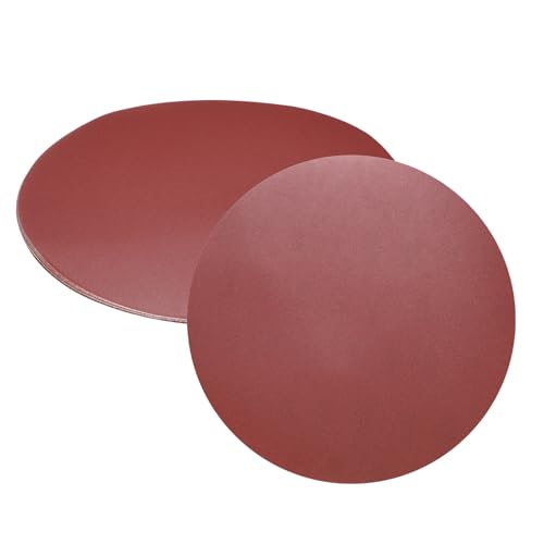 uxcell 8pcs 12-Inch PSA Sanding Discs, 320 Grits Aluminum Oxide Self Adhesive Stick Back Sandpapers, No-Hole Round Wet/Dry Sander Papers, Sand Auto Car Paint, Wood, Metal - size: 320 Grits