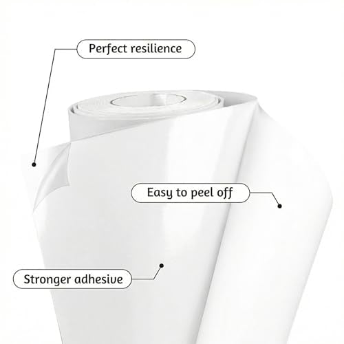 Self Adhesive Foam Rubber Sheets Sponge Neoprene with Adhesive Closed Cell Neoprene Rubber Roll Foam Padding for Shock Pad, DIY, Crafts (White, 12 Inch x 59 Inch x 1/16 Inch) - color: White, size: 12 Inch x 59 Inch x 1/16 Inch