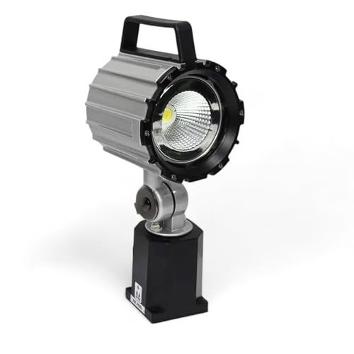 Electrix 8700 Machine Tool LED Light, 4-3/4" Arm Length, 2800 Lumens, 20W, Silver Color, Material of Construction: Steel, Articulating Arm Task Light