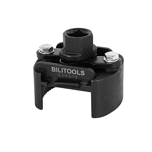 BILITOOLS Universal Adjustable Oil Filter Wrench with Auto-Clamp Spring - size: 60-80mm