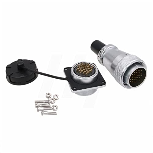 WS28 26 Pin 5A Male Plug Female Socket Metal Aviation Circular Power Electrical Connector Solder Outdoor Automotive Solar 18awg Cable - size: 26 pin 5A