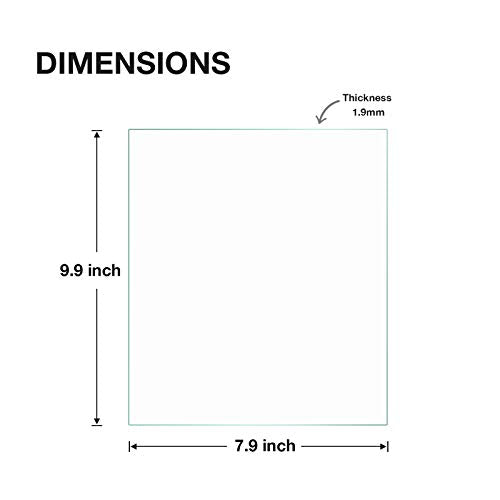 Egofine 8x10 Heat-Strengthened Glass Replacement for Picture Frame (Crystal Clear, 2 Pack), Replacement Glass for 8 by 10 Photo Frame - size: 8x10-2pc