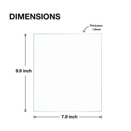 Egofine 8x10 Heat-Strengthened Glass Replacement for Picture Frame (Crystal Clear, 2 Pack), Replacement Glass for 8 by 10 Photo Frame - size: 8x10-2pc