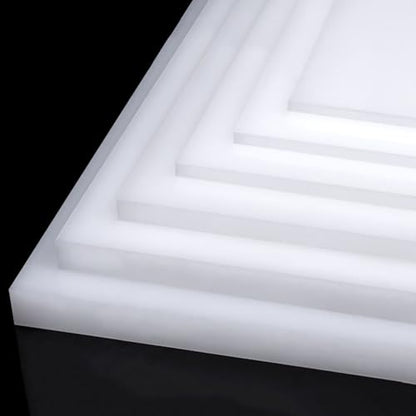 Polypropylene Sheet Rigid Plastic Board, Engineering Plastic Sheet Lightweight PP Panel for Cutting Board, DIY, Water Tank, 5mm Thick, White 400x600mm - size: 400x600x5mm