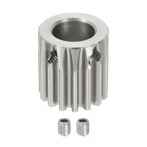 uxcell 1 Mod 15T Spur Gear 10mm Bore, 304 Stainless Steel Pinion Gear - size: 1 Mod 15T, 10mm