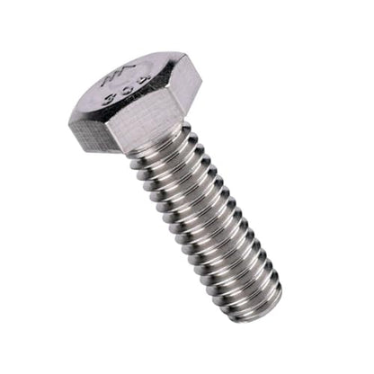 3/8-16 x 2-1/2" Hex Bolt (1/2" to 3" Available),External Hex Head Screw, Fully Threaded, 304 Stainless Steel 18-8, 5Pcs - size: 3/8-16 x 2-1/2" (5Pcs)