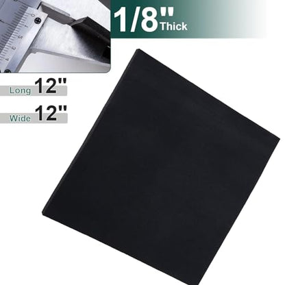 Silicone Rubber Sheet for Pipe Insulation,Grade 55A,12 × 12 inch DIY Gasket Material,Suitable for AC Unit,Pipeline, Supports, Seals, Bumpers, Protection,AC Line Insulation (1/8) - size: 1/8