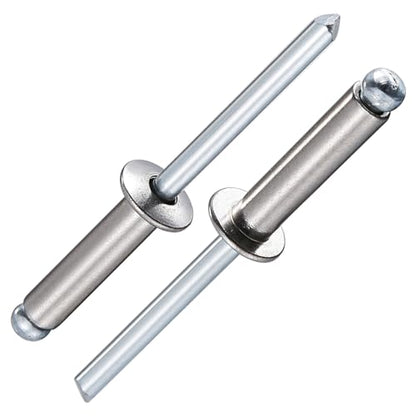 Wensilon (100Pcs)1/4"x5/8" stainless steel blind pro Rivets,Steel handle and stainless steel mandrel - color: Stainless Steel, size: 1/4"x5/8"