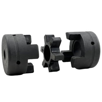 7/16" to 7/8" L075 Flexible 3-Piece L-Jaw Coupling Coupler Set & Rubber Spider for Log Wood Splitter,Multi-Flex Couplings L075-7/16-7/8