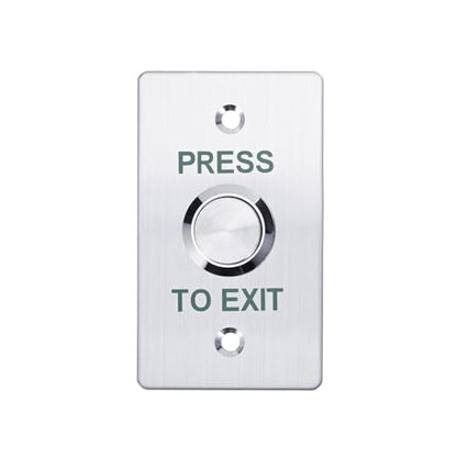 Push to Exit Button，12V DC Push to Exit Switch with LED Light, IP67 Waterproof,NC/NO/COM Outputs, Surface Mount Request-to-Exit Device for Access Control Systems (86X50-A) - color: 86X50-A