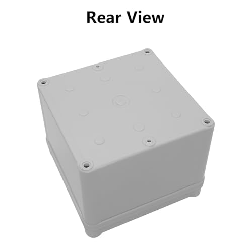LeMotech Junction Box IP67 Waterproof Dustproof ABS Plastic Project Box for Electrical Outdoor Enclosure Gray 4.9 x 4.9 x 3.9 inch (125 x 125 x 100 mm) - size: 4.9" x 4.9" x 3.9" (1pc)