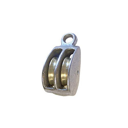 Rope and Cord | Double Rigid Eye Double Wheel Pulley 1-Pack | 2 Inches - size: 2" ( Rigid Eye Double ), style: 1-Pack