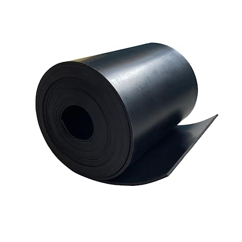 Solid Rubber Strip Roll 1/16 (.062)" Thick X 4" Wide X 10'Long - size: 4"X10'X1/16, style: No Adhesive