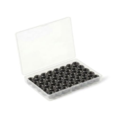 (30 Pack) M5 Hex Nuts, Black Oxide 304 Stainless Steel Hexagonal Nuts - size: M5