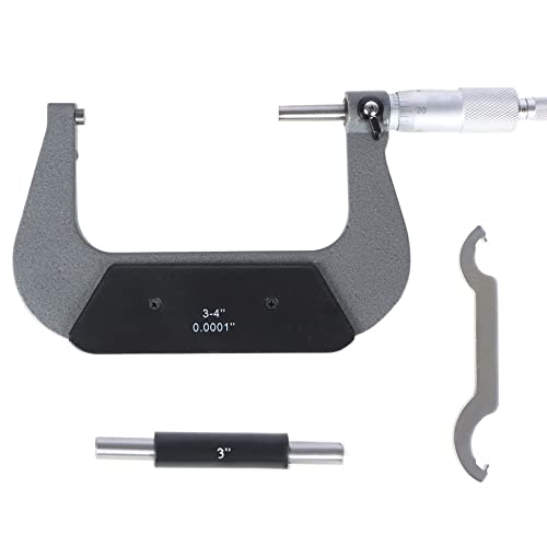kimllier 3-4 Inch Accuracy Outside Diameter Micrometer Accuracy 0.0001 Inch