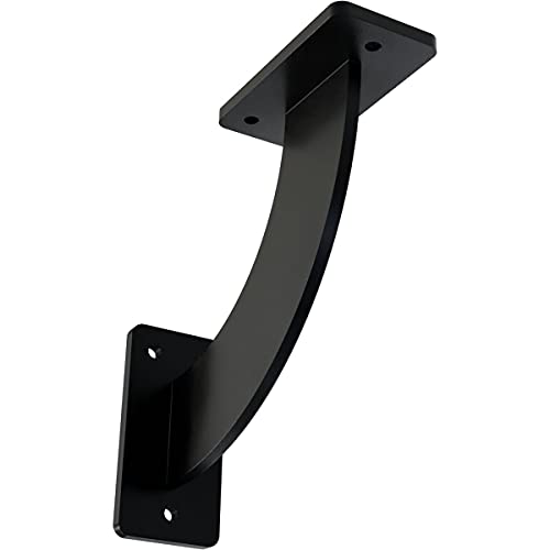 2" W x 7" D x 7" H Bradford Steel Bracket, Powder Coated Black - color: Powder Coated Black, size: 2-in. W x 7-in. D x 7-in. H