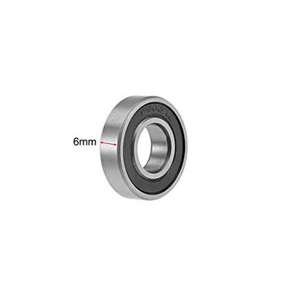 uxcell Deep Groove Ball Bearings 10mm x 22mm x 6mm Double Sealed Chrome Steel Z2 ABEC1 10pcs - size: 10mm x 22mm x 6mm