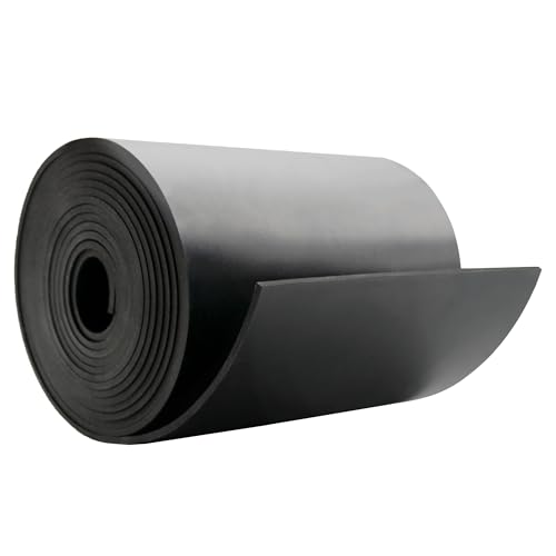 DEVNOL Neoprene Rubber Strip 1/8 (.125)" Thick X 6" Wide X 10'Long Grade 65A for Gasket, Surface Protection, Sealing - size: 1/8" x 6" x 10'