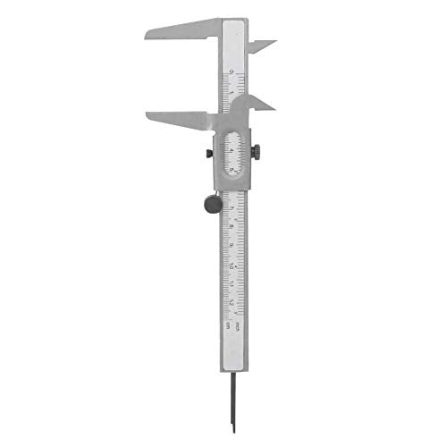 Metal Vernier Caliper Manual Fine Adjustment Measuring Caliper Tools Micrometer Ruler [5inch],Angle Measuring Caliper